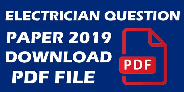 ITI Electrician Previous Year Question Paper 2019
